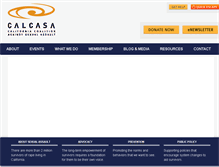 Tablet Screenshot of calcasa.org